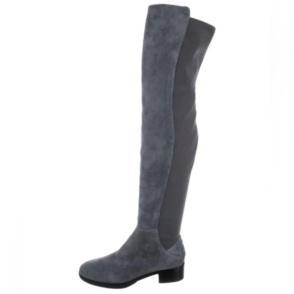 Tory Burch Gray Over-the-Knee Boots